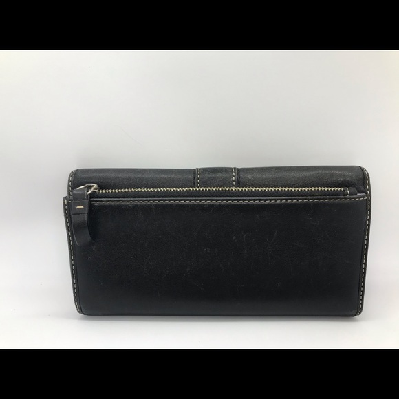 Purple and black coach wallet - Picture 2 of 5